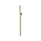 Nero Round Cylinder Shower on Bracket - Brushed Gold